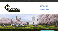 Desktop Screenshot of hansoninsurancegroup.com